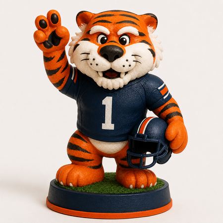 Auburn Tigers Aubie mascot figure