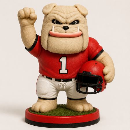 Georgia Bulldogs Hairy Dawg mascot figure
