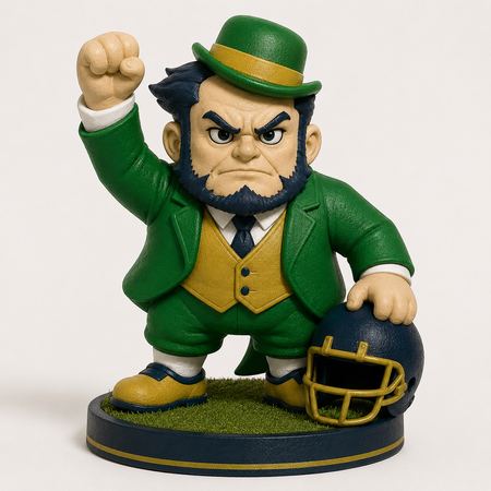 Notre Dame Fighting Irish Leprechaun mascot figure