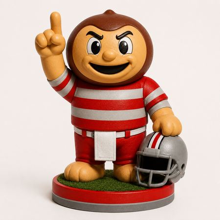 Ohio State Brutus Buckeye mascot figure